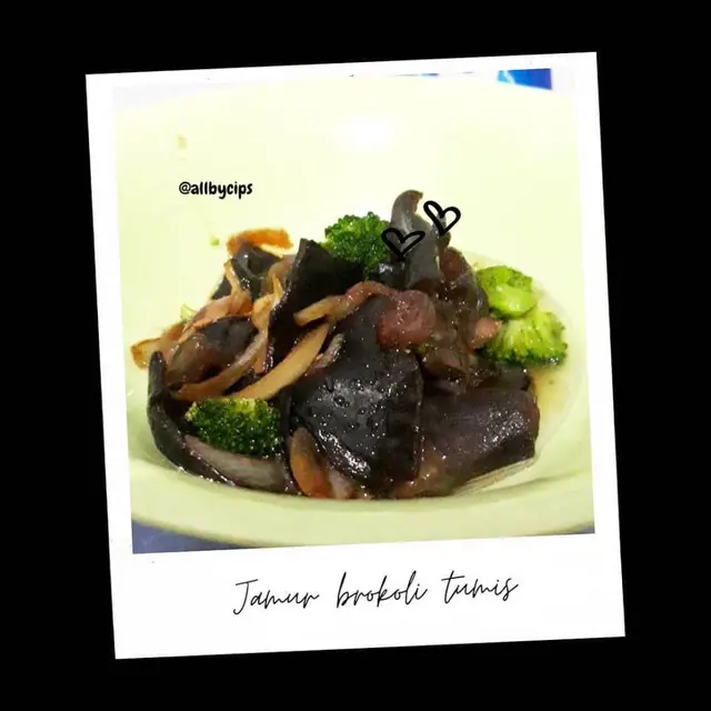 Tumis jamur brokoli