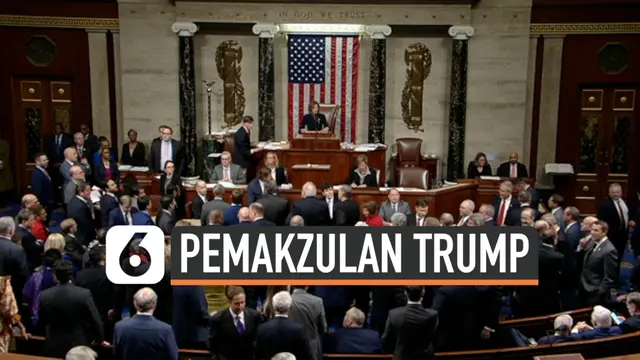 VIDEO: Sah, Donald Trump Dimakzulkan DPR AS