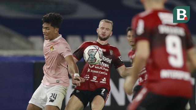 Foto: M. Rahmat Cetak Gol Tunggal Kemenangan Bali United atas Persik Kediri, sekaligus Gol Pertama di BRI Liga 1 2021 / 2022