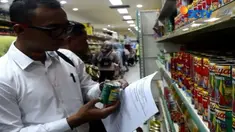 Sidak kali ini untuk memastikan konsumen tidak mengkonsumsi ikan kemasan kaleng yang mengandung cacing.