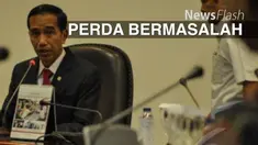 Presiden Joko Widodo atau Jokowi resmi menghapus ribuan peraturan daerah (perda) yang menghambat pertumbuhan ekonomi