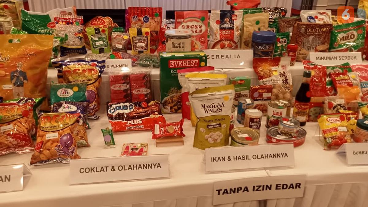 Lebaran Tinggal 9 Hari, BPOM Temukan Puluhan Ribu Produk Pangan Ilegal