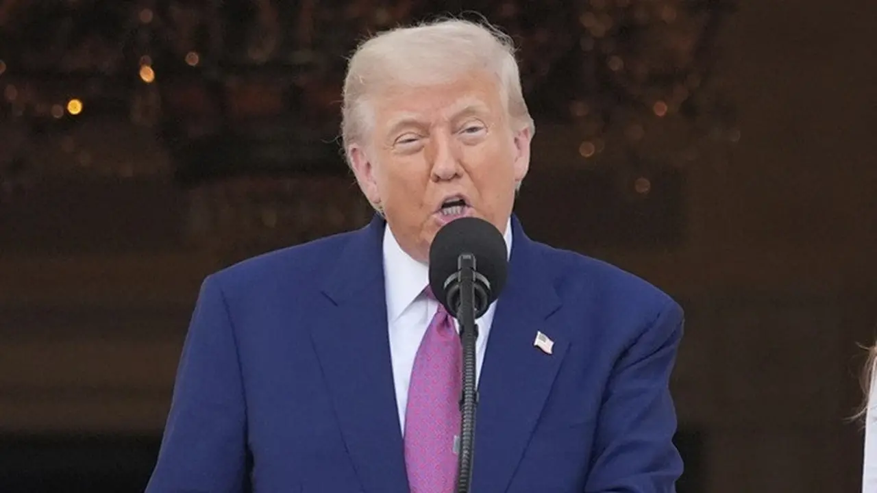 Presiden Amerika Serikat Donald Trump di Gedung Putih, Kamis (12/6/2025).