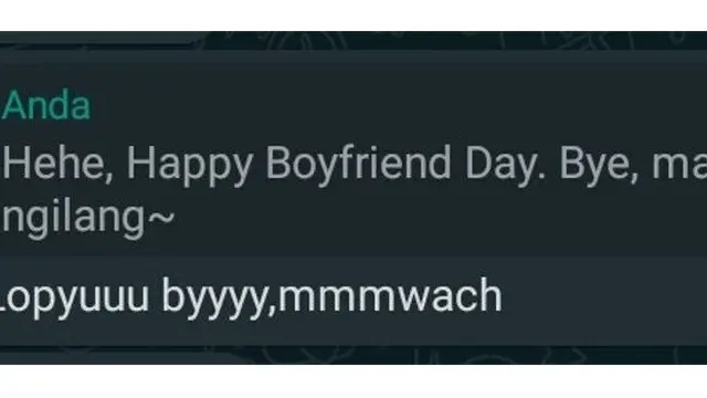 6 Balasan Chat Ucapan Happy National Boyfriend Day Ini Bikin Senyum Sendiri