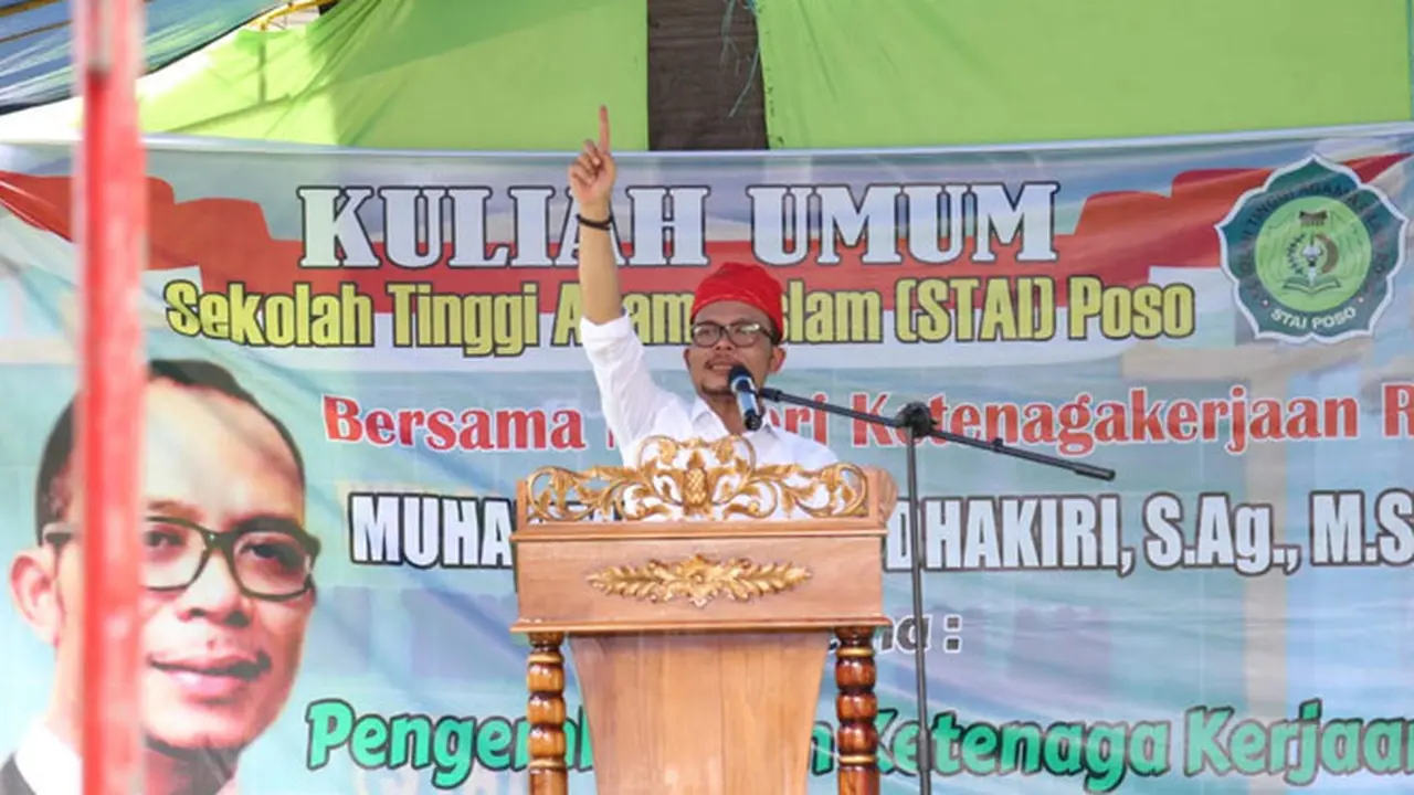 Demi Pembangunan Ekonomi Lebih Maju, Menaker Hanif Minta Masyarakat Poso Jaga Persatuan