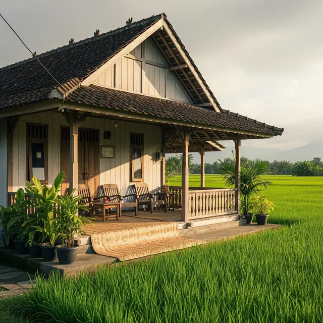 Inspirasi Rumah Murah di Desa Pinggir Ladang