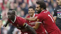 Liverpool menempati peringkat ketujuh dengan total empat gol. Dua gol disumbangkan Sadio Mane.  (Martin Rickett/PA via AP)