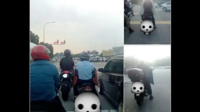 Bahaya pakai jaket terbalik (capture brilio.net)