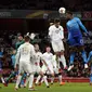 Arsenal memastikan lolos ke 16 besar Liga Europa 2017-2018 walau takluk dari Ostersunds FK pada leg kedua 32 besar di Stadion Emirates, Kamis (22/2/2018).  (AP Photo/Alastair Grant)