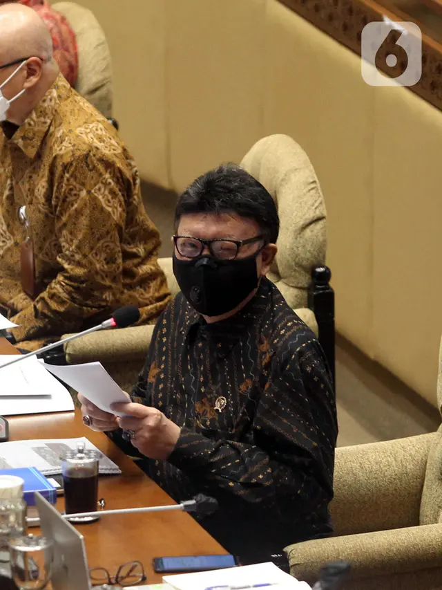 FOTO: Tjahjo Kumolo dan DPR Bahas Rekrutmen CPNS Tahun 2021