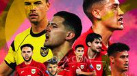 Timnas Indonesia - Emil Audero, Maarten Paes, Mees Hilgers, Jay Idzes, Rizki Ridho, Justin Hubner, Calvin Verdonk, Kevin Diks (Bola.com/Adreanus Titus)