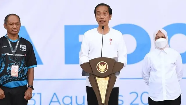 Jokowi Resmikan Papua Football Academy. ©2022 Merdeka.com