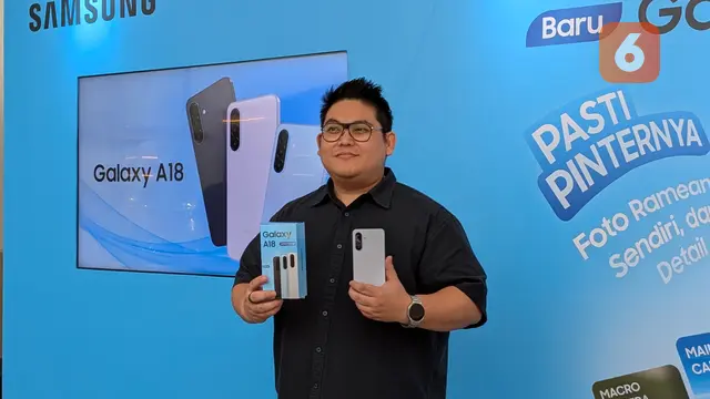 Samsung Galaxy A18. Liputan6.com/Aisyah Mustika Zamani