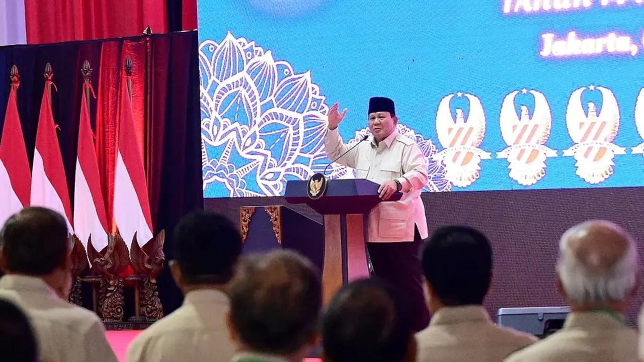 Presiden Prabowo di Acara Halal Bihalal Purnawirawan TNI