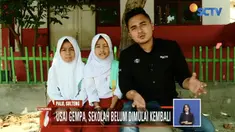 Gempa susulan diPalu membuat siswa takut kembali bersekolah. Akibatnya sejumlah siswa yang terlanjur datang terpaksa dipulangkan.