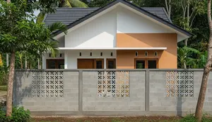 6 Model Pagar Batako Modern yang Cocok untuk Rumah Kampung dan Desa
