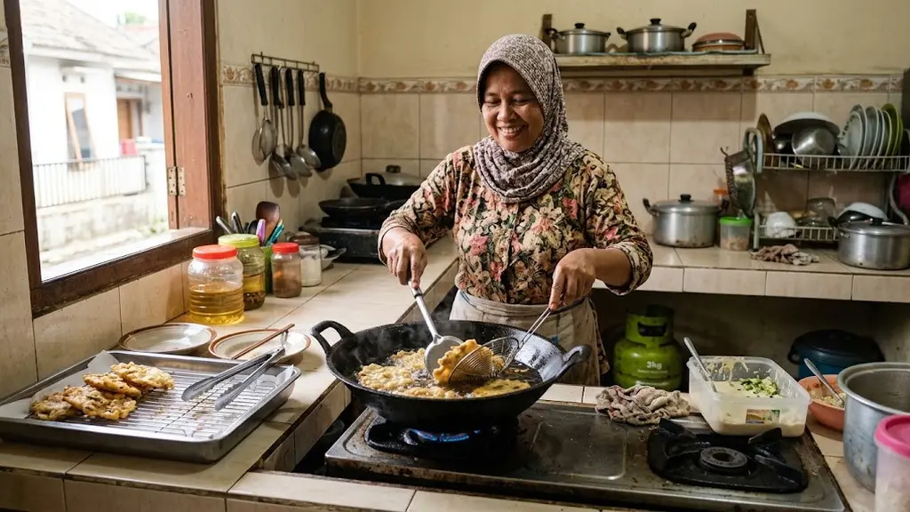 Membuat gorengan (AI Generated)