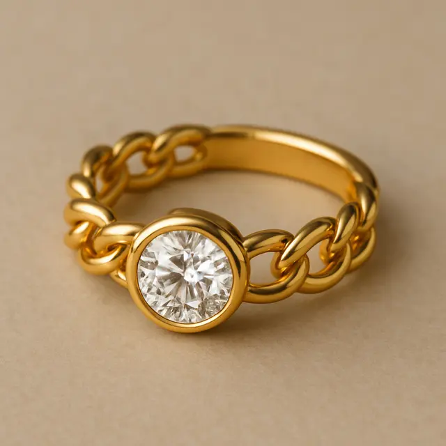 cincin rantai emas