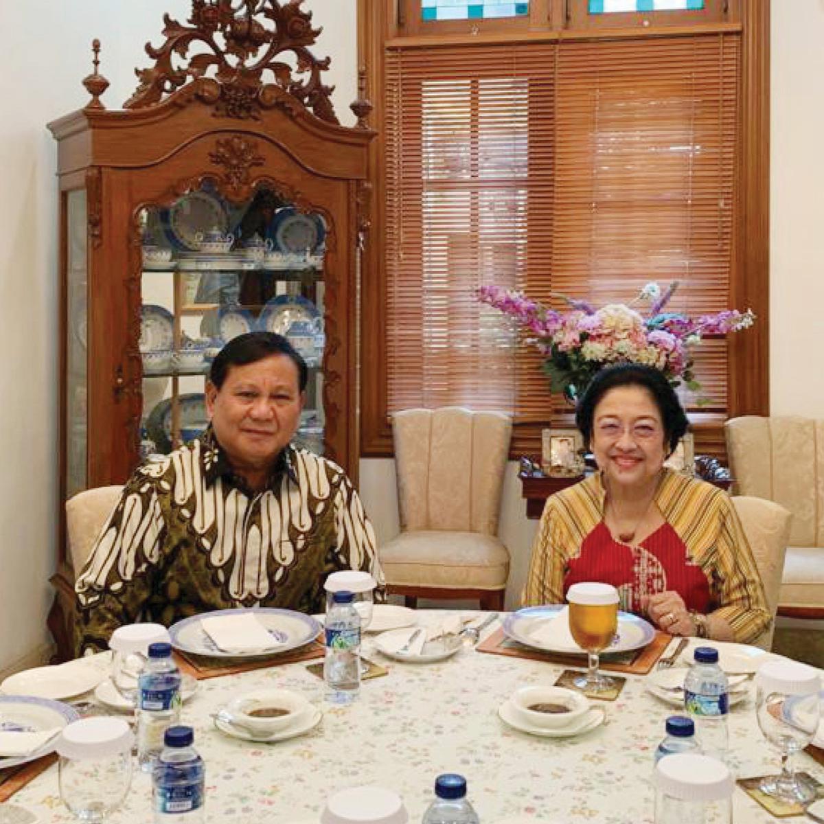 Banner Pertemuan Prabowo dan Megawati