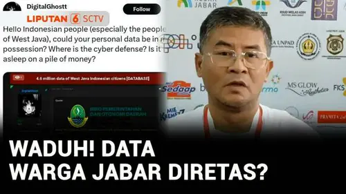 VIDEO: Heboh! Akun X 'DigitalGhost' Klaim Bobol 4,6 Juta Data Warga Jabar