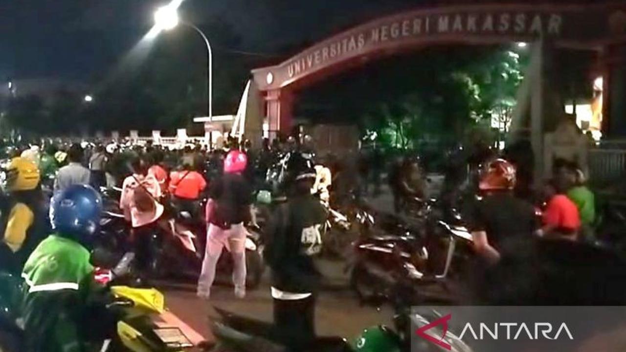Ojol Serbu UNM Makassar, Fasilitas Kampus Rusak Akibat Solidaritas