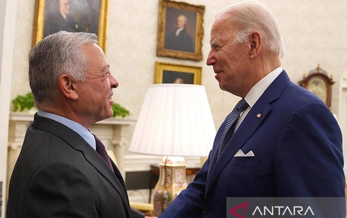 Joe Biden dan Raja Yordani Abdullah II