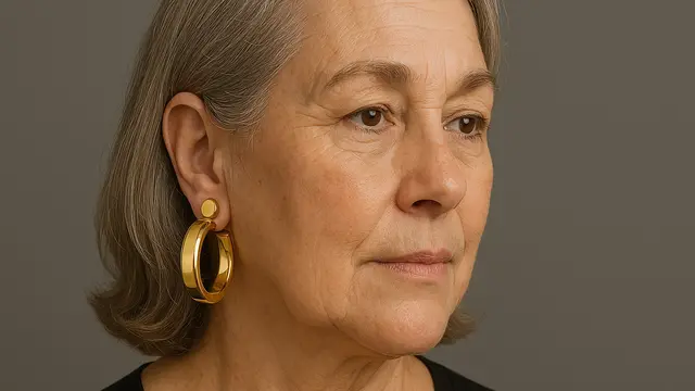 7 Model Anting Hoop Emas Tebal untuk Ibu-Ibu Usia 50-an, Elegan dan Tetap Stylish
