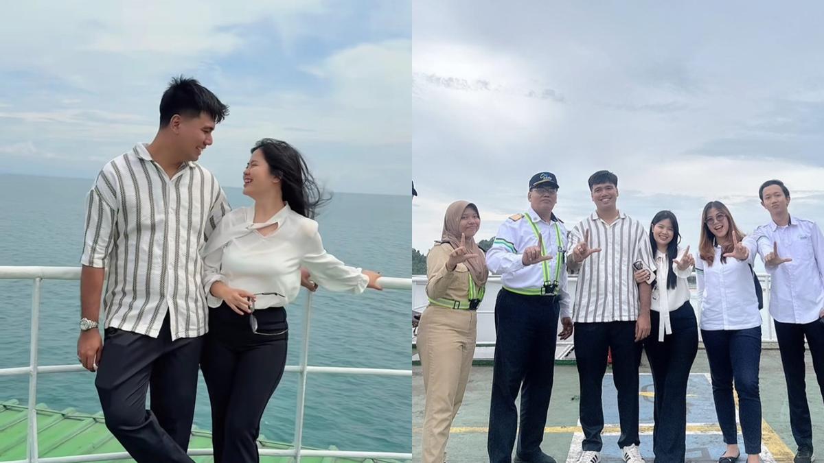7 Momen Frans Faisal dan Indah Tri Mudik Naik Kapal, Pilih Fasilitas Premium