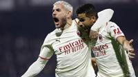 AC Milan bermain imbang 2-2 kontra Salernitana dalam lanjutan Liga Italia 2021/2022 di Stadio Arechi, Minggu (20/2/2022) dini hari WIB. (LaPresse via AP/Alessandro Garofalo)