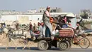 Juru bicara Kementerian Kesehatan Gaza mengatakan Israel telah melakukan serangan di kamp Al-Bureij dan Al-Maghazi. (Bashar TALEB/AFP)