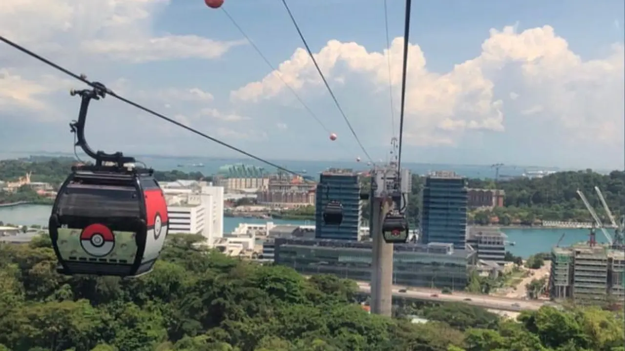 Kereta Gantung di Pulau Sentosa Singapura dihias dengan kartun Pokemon hingga 31 Desember 2023