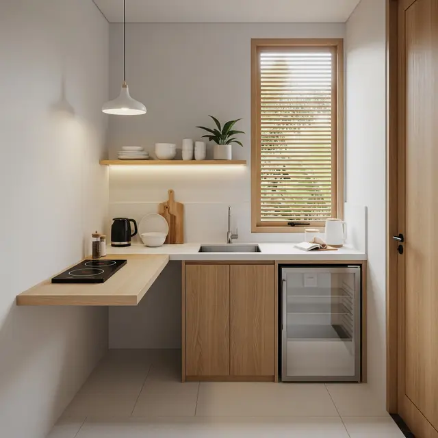9 Inspirasi Dapur Kecil Tanpa Banyak Perabot, Desain Minimalis Hemat Ruang