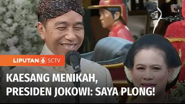 VIDEO: Sukses Antar Kaesang ke Gerbang Pernikahan, Presiden Jokowi: Saya Lega