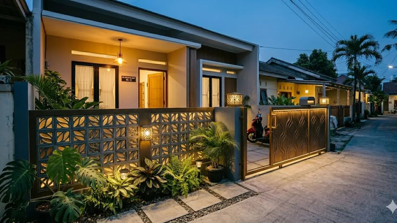 9 Desain Pagar Roster yang Bikin Rumah Subsidi Terlihat Lebih Mahal, Hadirkan Kesan Mewah