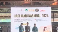 Press conference ‘Hari Jamu Nasional 2024’ yang diselenggarakan di Taman Mini Indonesia Indah pada Senin, 27 Mei 2024.
