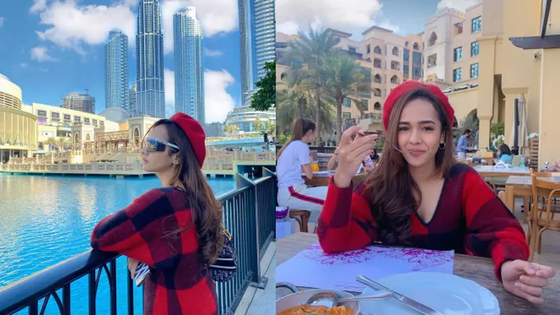 Momen Liburan Dianda Sabrina di Dubai