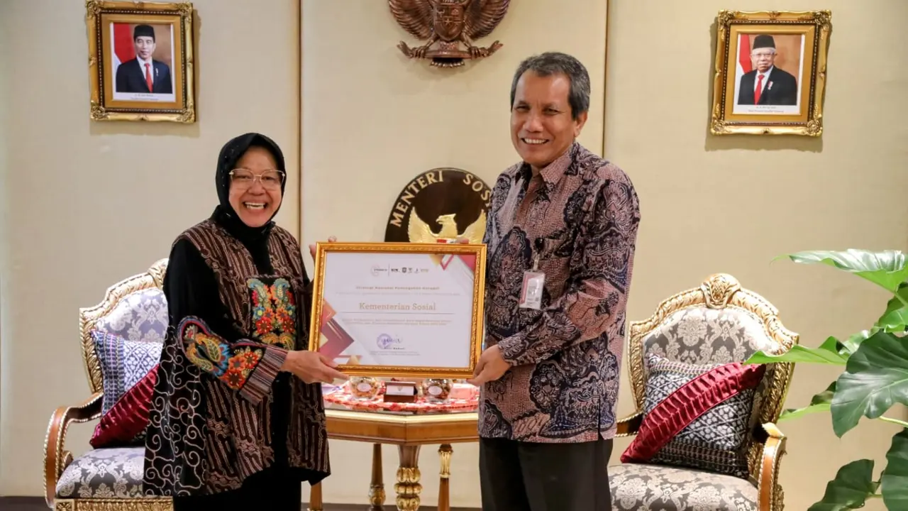 Deputi Pencegahan dan Monitoring KPK atau Pahala Nainggolan mengapresiasi kinerja Kementerian Sosial (Kemensos) terkait data bantuan sosial berbasis nomer induk kependudukan (NIK).