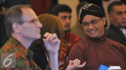 Anies Baswedan saat menghadiri Workshop Nasional pelaporan  Konvensi UNESCO 2005 di Jakarta, Selasa (1/3). Konvensi UNESCO memiliki kewajiban hukum untuk menyampaikan laporan berkala kepada UNESCO setiap empat tahun sekali. (Liputan6.com/Faisal R Syam)