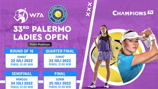 Link Live Streaming WTA 33rd Palermo Ladies Open 2022 di Vidio, 22-25 Jui 2022