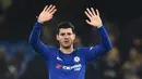 Alvaro Morata. Striker 28 tahun ini didatangkan Chelsea dari Real Madrid pada 2017/2018 dengan biaya 66 juta euro. Ia tampil dalam 72 laga dengan mencetak 24 gol selama 1,5 musim. Ia lantas dipinjamkan ke Atletico Madrid dan Juventus hingga musim lalu. (Foto: AFP/Glyn Kirk)