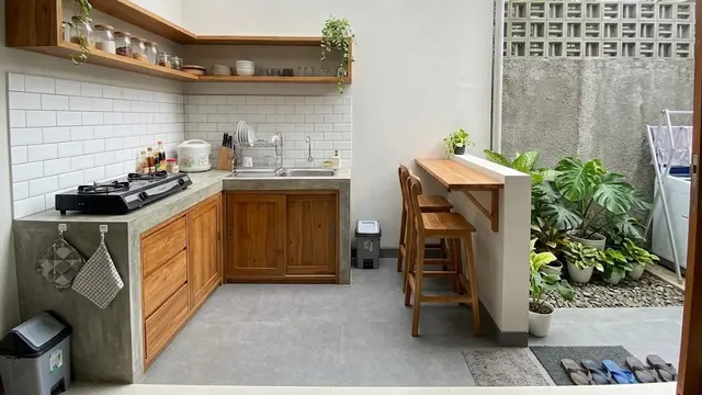 9 Desain Dapur Terbuka untuk Rumah Tipe 36, Hemat Ruang dan Tetap Nyaman