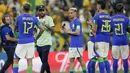 Brasil nantinya akan menghadapi lawan yang cukup berat di babak 16 besar nanti. Mereka akan berhadapan dengan Korea Selatan di fase 16 besasr nanti. (AP/Moises Castillo)