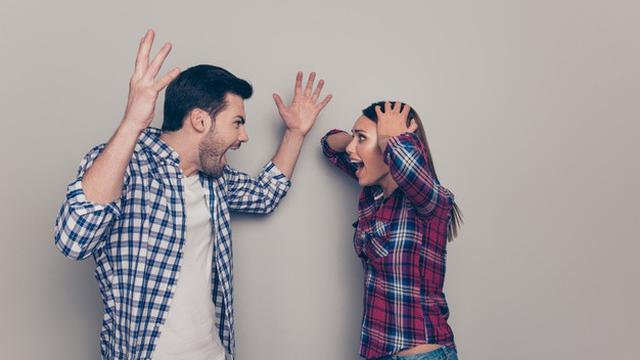 Ilustrasi pasangan bertengkar