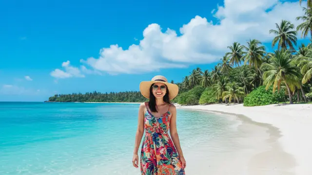 Prompt Gemini AI Foto Sendiri di Pantai yang Aesthetic dan Realistis