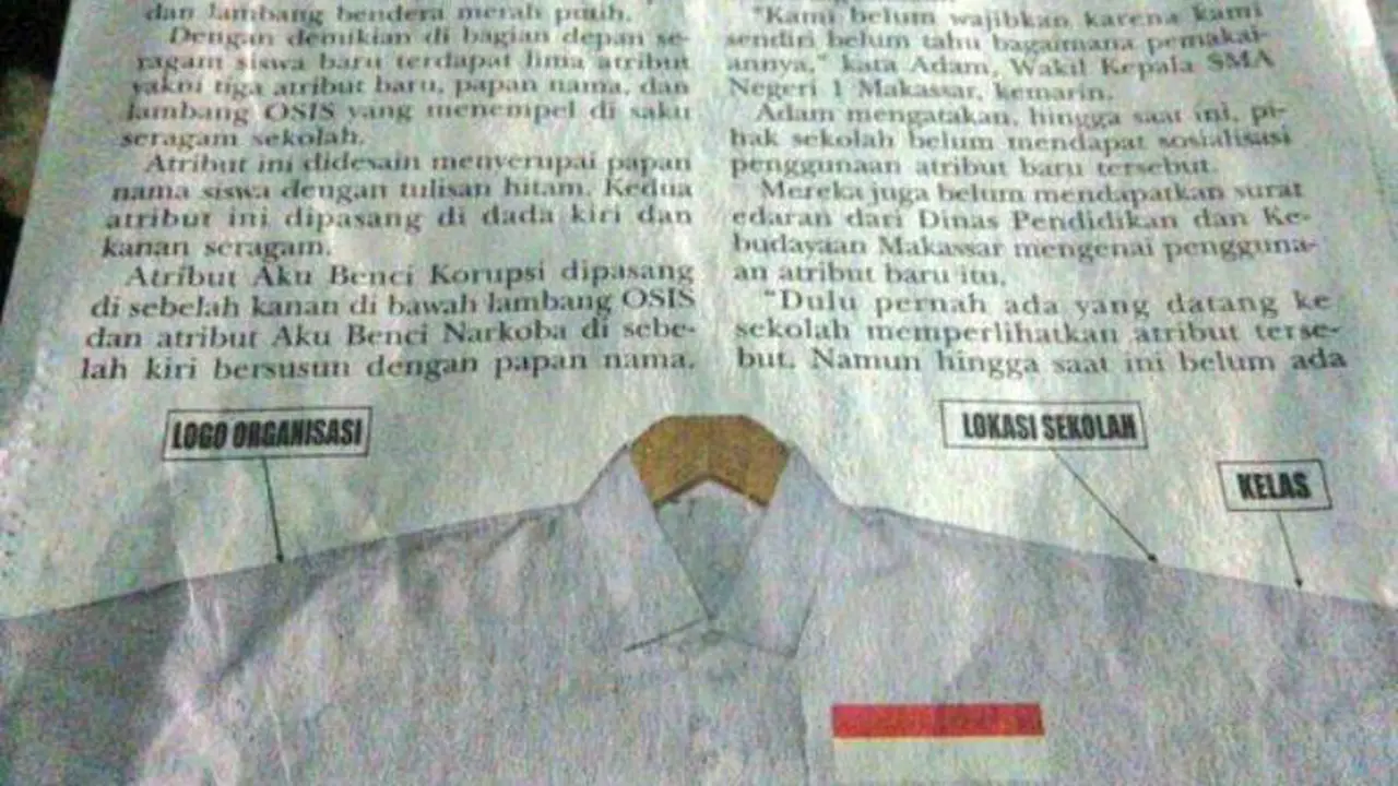 Tagar #AtributSeragamBaru, Tanggapi Kebijakan Baru Seragam Siswa
