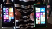 Lumia 532 Dual SIM dan 435 Dual SIM (Andina Librianty/ Liputan6.com)