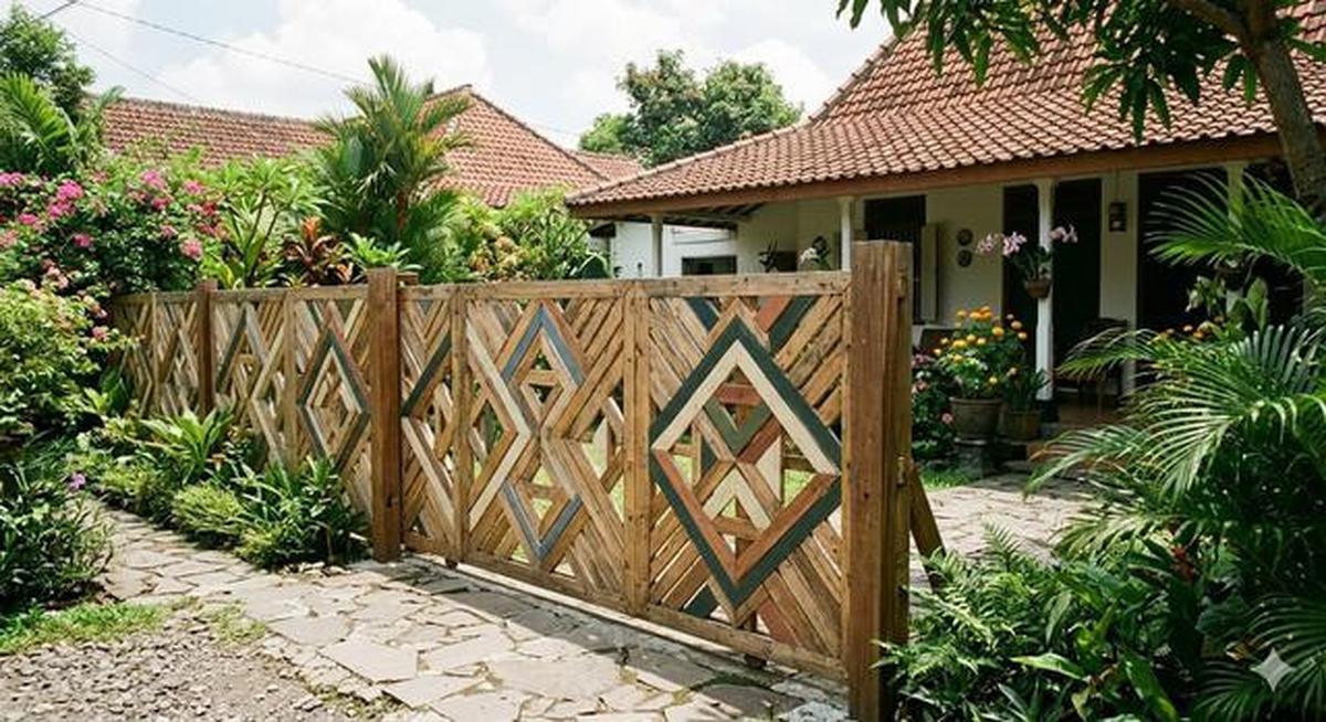 7 Ide Pagar Rumah dari Kayu Palet Bekas yang Estetik dan Ramah Lingkungan