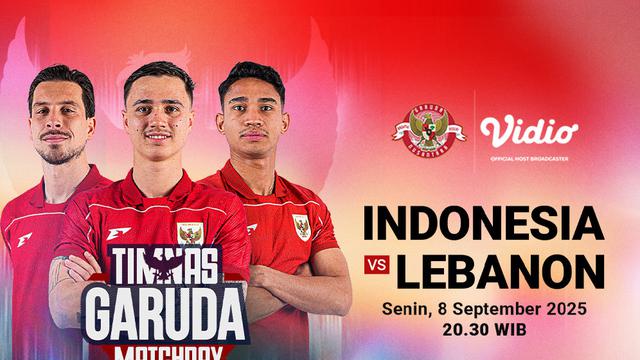 Live streaming Timnas Indonesia vs Lebanon eksklusif di Vidio. (dok. vidio.com)