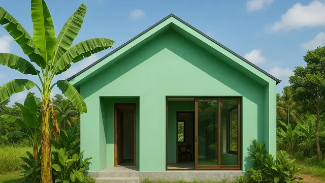 Cat Rumah Warna Hijau Mint/via ChatGPT