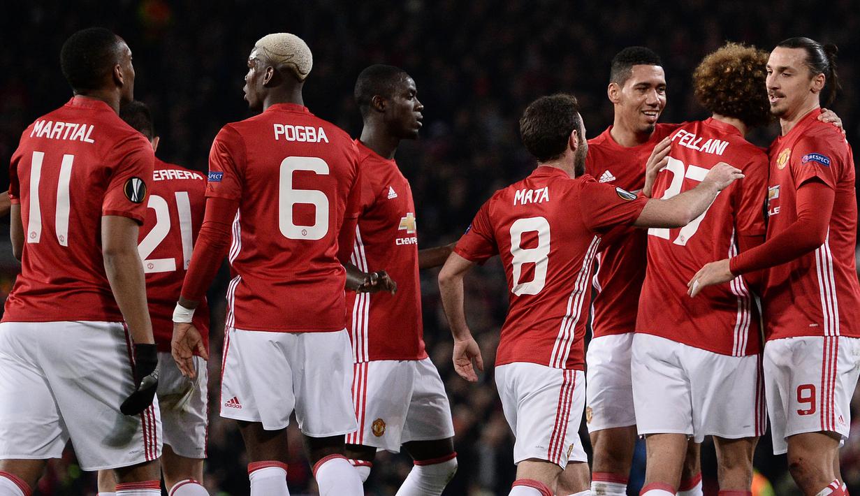 1. Manchester United (Premier League) - 2,86 Miliar Poundsterling. (AFP/Oli Scarff)
